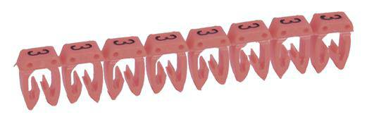 Legrand 038233 Kennzeichnungsclip Aufdruck 3 Außendurchmesser-Bereich 3.80 bis 5mm 038233