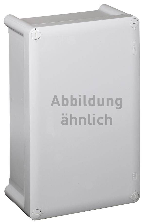 Rechteckiges graues Kunststoff-Gehäuse mit der Aufschrift 'Abbildung ähnlich'.