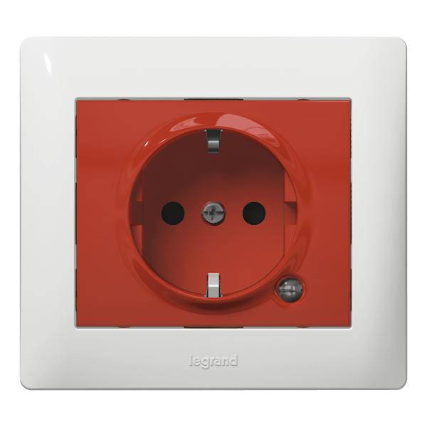 Legrand Steckdose Galea / Pro21 Rot 771046 1St.
