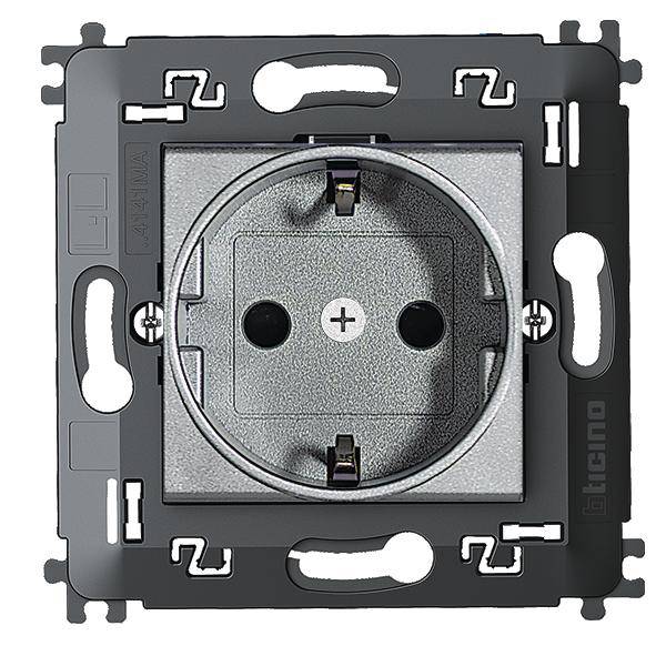 Legrand Steckdose Living&Light Aluminium NT4141MA 1St.