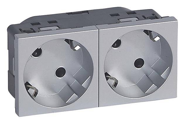 Legrand Steckdose Mosaic Aluminium 079282 1St.