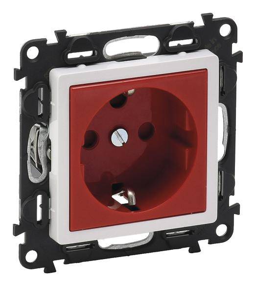 Legrand Steckdose Valena Life Allure Rot 753131 1St.