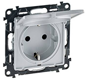 Legrand Steckdose Valena Life Allure Aluminium 753317 1St.