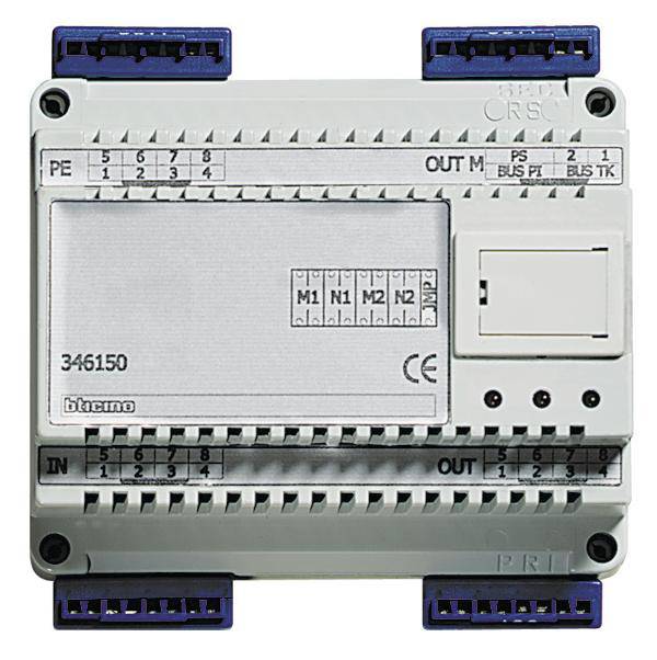 Ein elektrisches Steuergerät mit mehreren Anschlüssen und einem Schalter. Modellnummer '346150' ist sichtbar.