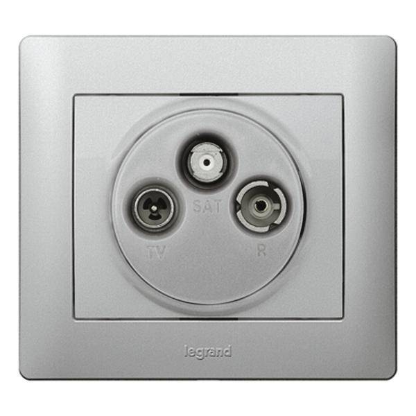 Legrand Abdeckung Galea / Pro21 Aluminium 771373 1St.