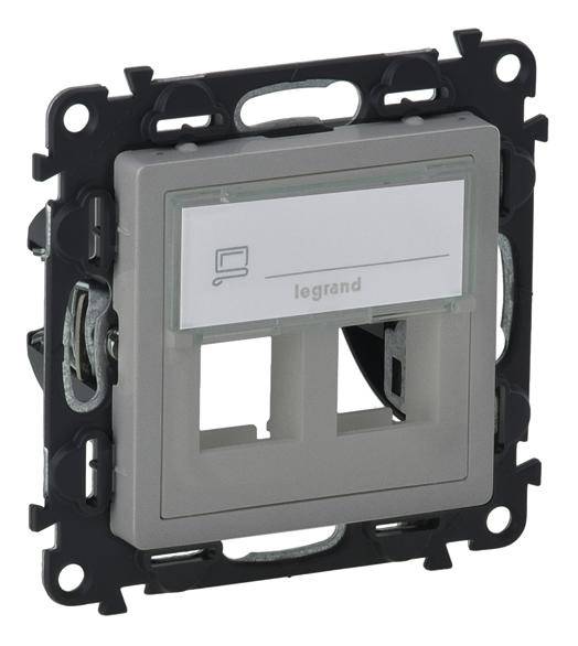 Legrand Adapter Valena Life Allure Aluminium 755392 1St.