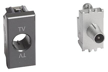 Legrand TV-Steckdose Axolute Anthrazit H4202P14 1St.