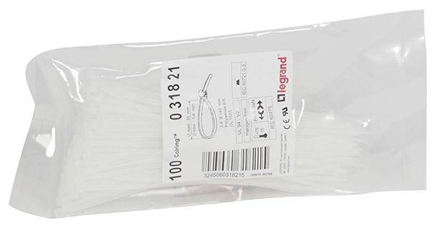 Legrand 031821 031821 Kabelbinder 140mm 2.40mm Natur 1000St.