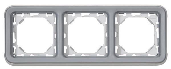 Legrand Rahmen Plexo Grau 069687 1St.
