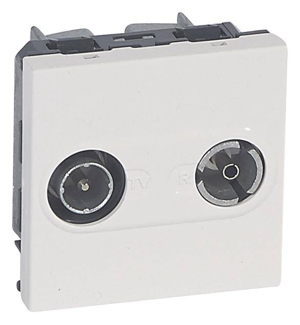 Legrand TV-Steckdose Mosaic Reinweiß 078788 1St.