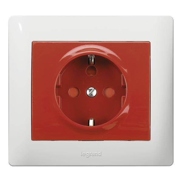 Legrand Steckdose Galea / Pro21 Rot 771029 1St.
