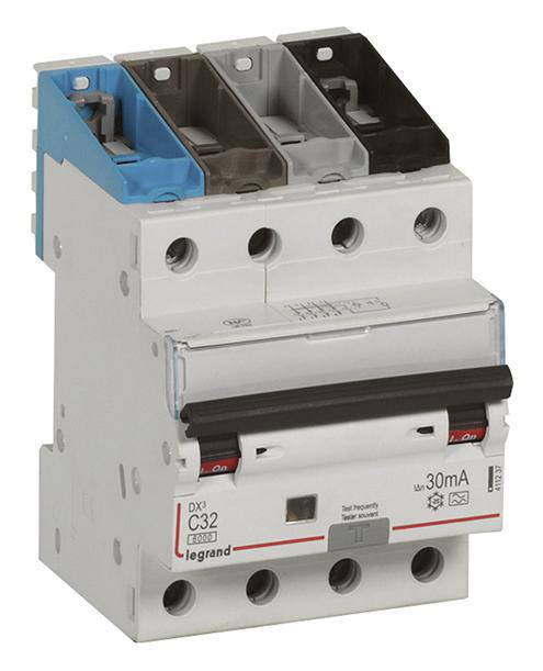 Legrand 411237 FI-Schutzschalter/Leitungsschutzschalter 32A 400 V/AC