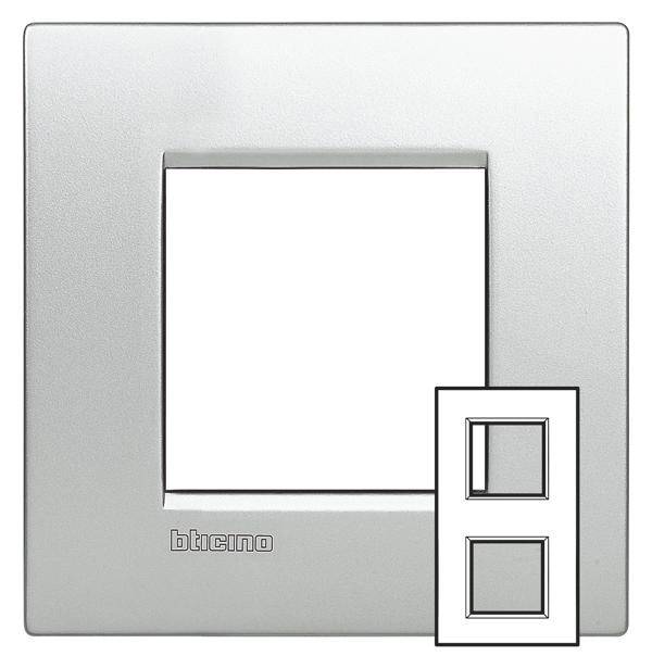 Legrand Rahmen Living&Light Aluminium LNE4802M2TE 1St.