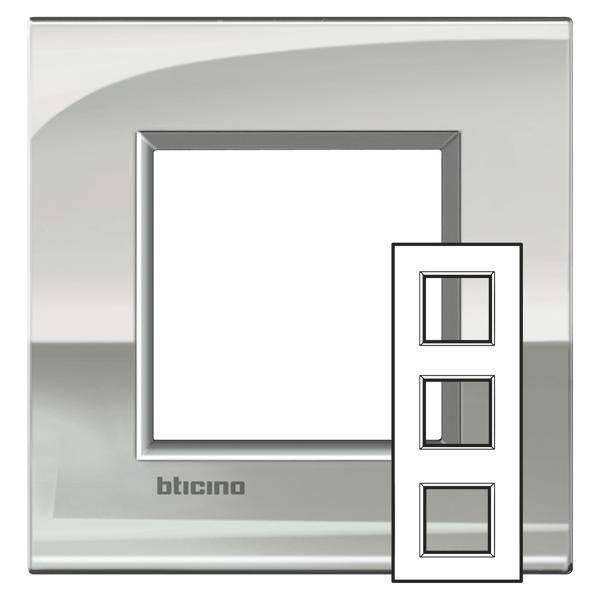 Legrand Rahmen Living&Light Grau LNE4802M3PL 1St.