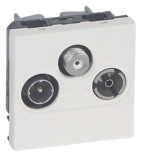 Legrand TV-, SAT-Steckdose Mosaic Aluminium 079296 1St.