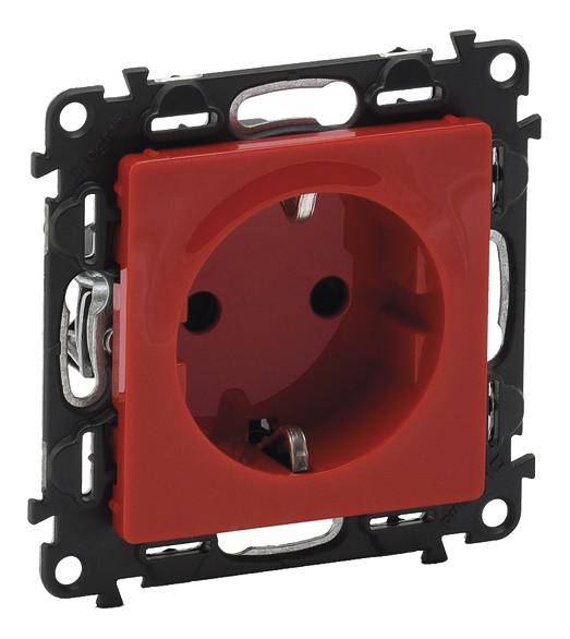 Legrand Steckdose Valena Life Allure Rot 753129 1St.