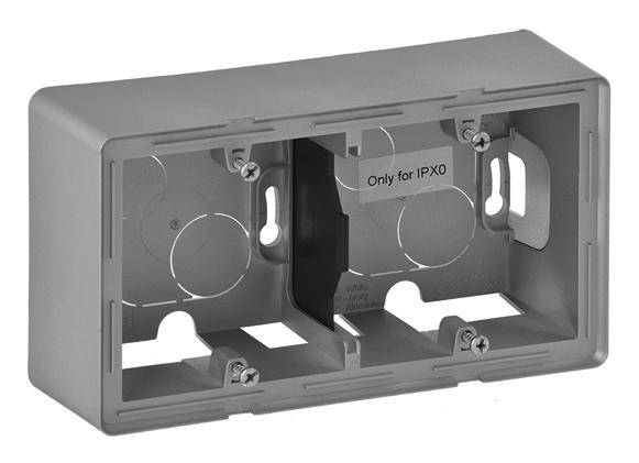 Legrand Aufputzgehäuse Valena Life Allure Aluminium 754212 1St.