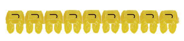 Legrand 038339 Kennzeichnungsclip Aufdruck J Außendurchmesser-Bereich 2.70 bis 3.90mm 038339