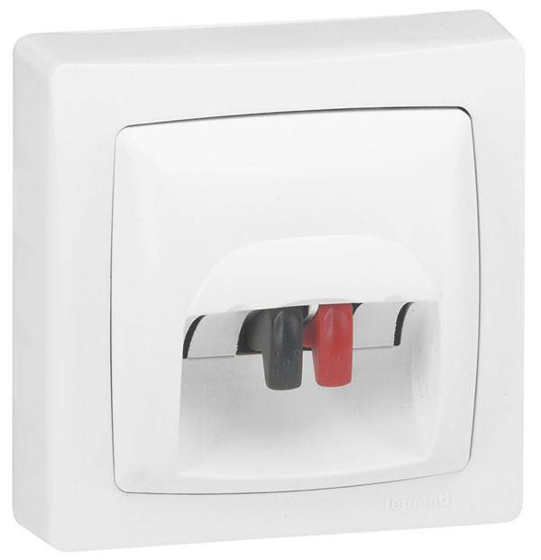 Legrand Lautsprecher-Steckdose Oteo Weiß 086039 1St.