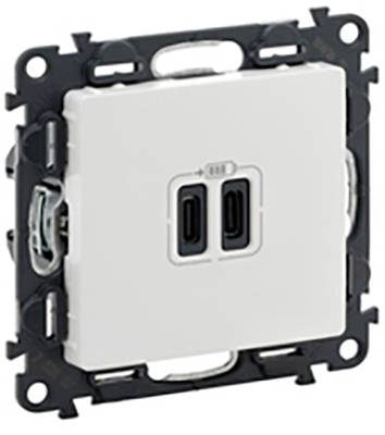 Legrand USB-Steckdose Valena Life Allure Weiß 753107 5St.