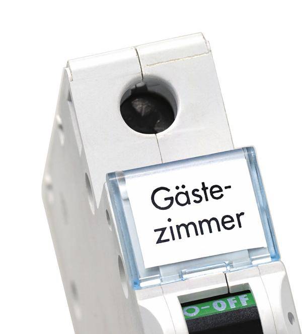 Ein Schalter mit der Aufschrift 'Gästezimmer', zeigt an, dass der Strom für das Gästzimmer ein- oder ausgeschaltet werden kann.