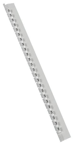 Legrand 037783 Kennzeichnungsclip Aufdruck 3 Außendurchmesser-Bereich 0.80 bis 2.20mm 037783