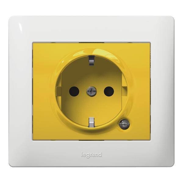 Legrand Steckdose Galea / Pro21 Gelb 771047 1St.