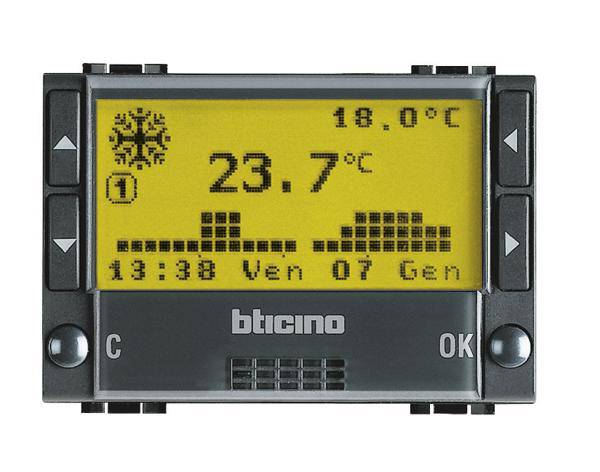 Legrand Temperaturregler Living&Light Anthrazit L4451 1St.