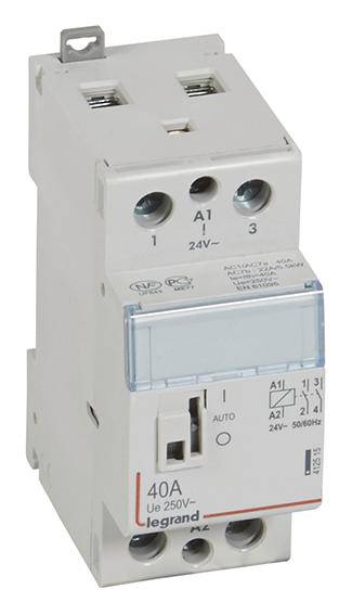 Legrand 412515 Installationsschütz 2 Schließer 24V 40A 1St.