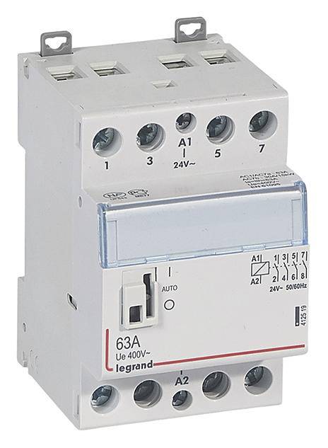 Legrand 412519 Installationsschütz 4 Schließer 24V 63A 1St.