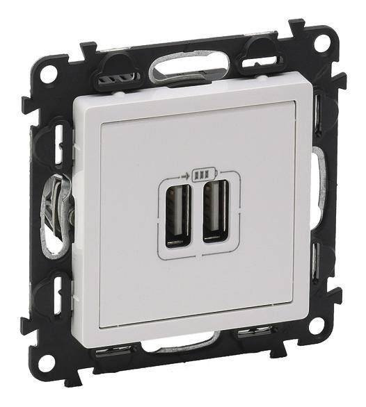 Legrand USB-Steckdose Valena Life Allure Weiß 753112 1St.