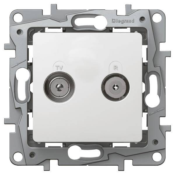 Legrand TV-, Radio-Steckdose Niloe Weiß 664561 1St.