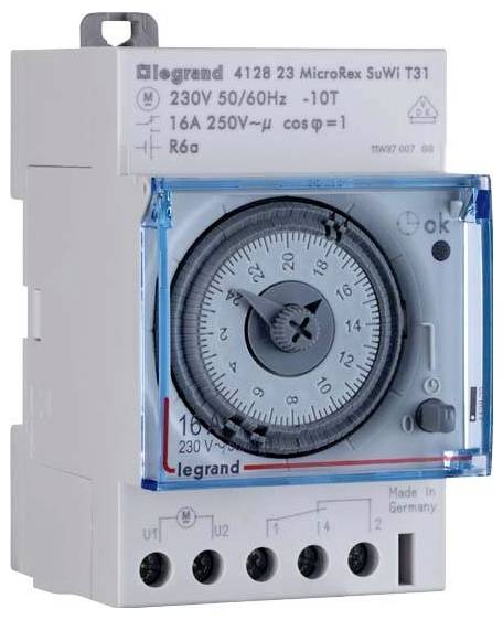 Legrand 412809 Hutschienen-Zeitschaltuhr analog 230V