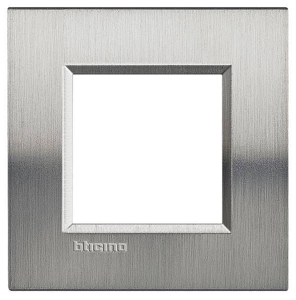 Legrand Rahmen Living&Light Edelstahl LNA4802ACS 1St.