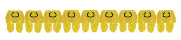 Legrand 038302 Kennzeichnungsclip Aufdruck C Außendurchmesser-Bereich 2 bis 3.20mm 038302