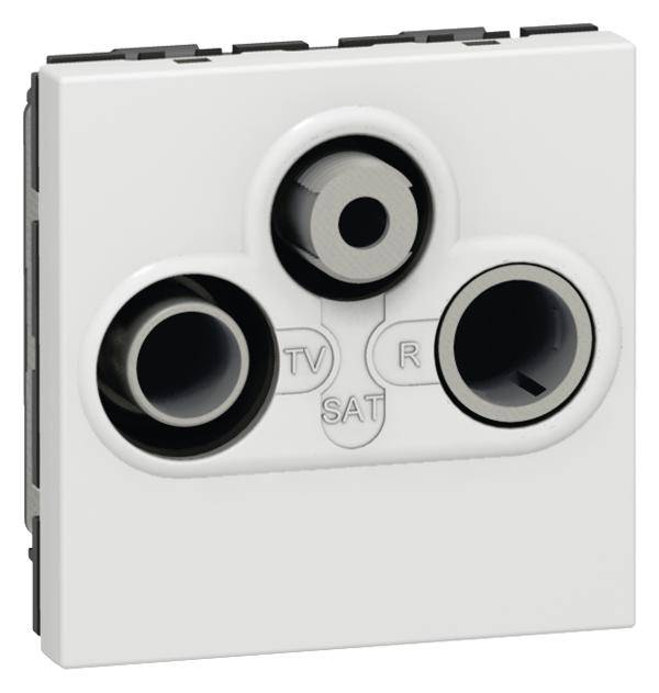Legrand TV-, SAT-Steckdose Mosaic Weiß 078786 1St.