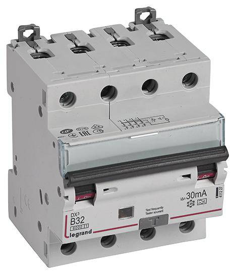 Legrand 411227 FI-Schutzschalter/Leitungsschutzschalter 32A 400 V/AC