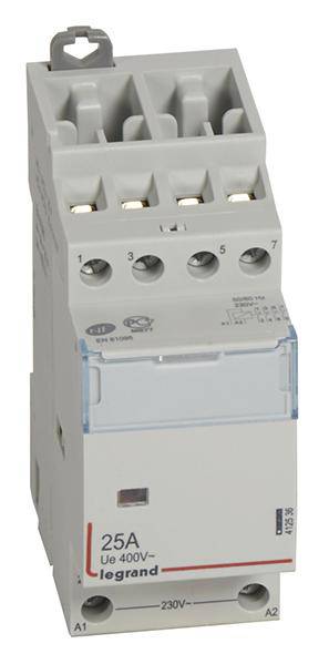 Legrand 412536 Installationsschütz 4 Öffner 230V 25A 1St.