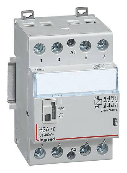 Legrand 412563 Installationsschütz 4 Schließer 400V 63A 1St.