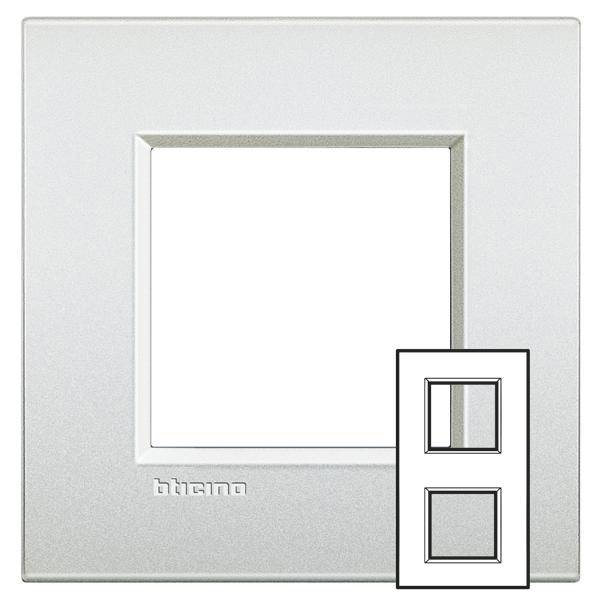 Legrand Rahmen Living&Light Weiß LNE4802M2PR 1St.