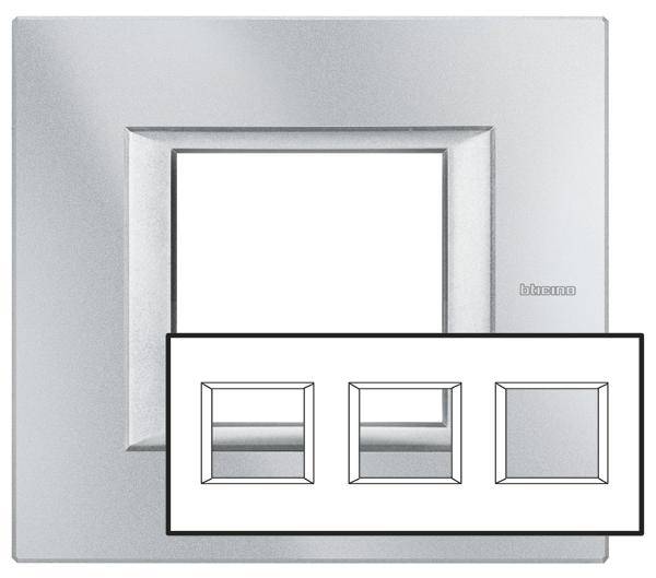 Legrand 3fach Rahmen Axolute Grau HA4802M3HHC 1St.