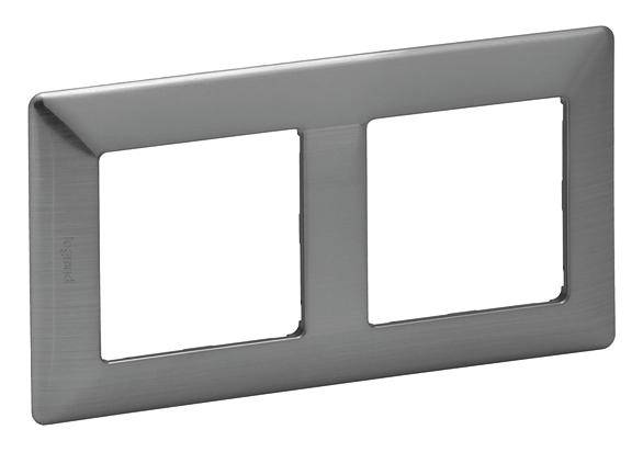 Legrand Rahmen Valena Life Allure Edelstahl 754152 1St.