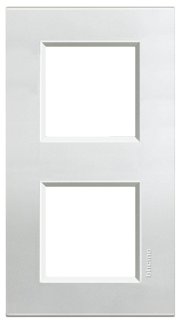 Legrand Rahmen Living&Light Silber LNA4802M2AG 1St.
