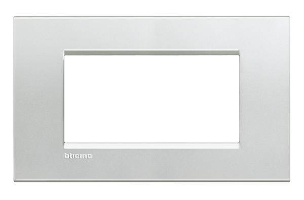 Legrand Rahmen Living&Light Silber LNA4804AG 1St.