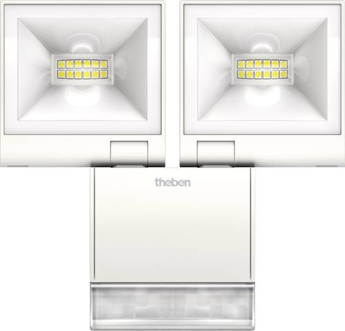 Theben theLeda S20W WH 1020933 LED Außenstrahler mit Bewegungsmelder 20W Weiß  - Onlineshop Voelkner