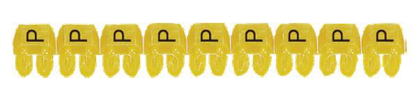 Legrand 038345 Kennzeichnungsclip Aufdruck P Außendurchmesser-Bereich 2.70 bis 3.90mm 038345