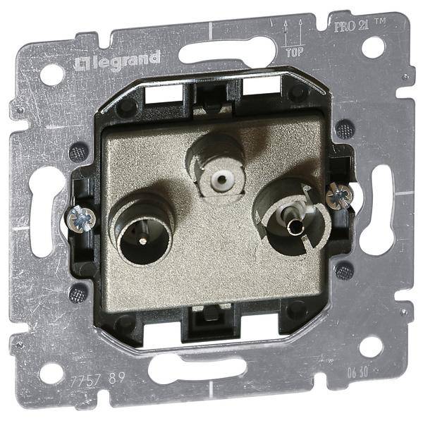 Legrand TV-, Radio-, SAT-Steckdose, TV-, Radio-Steckdose Galea / Pro21 775789 1St.