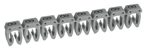Legrand 038228 Kennzeichnungsclip Aufdruck 8 Außendurchmesser-Bereich 2.70 bis 3.90mm 038228
