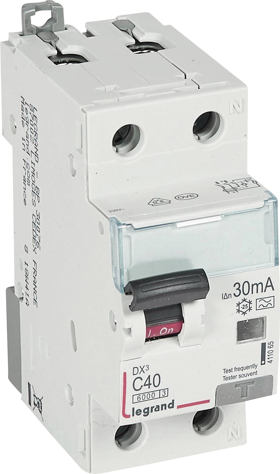 Legrand 411065 FI-Schutzschalter/Leitungsschutzschalter 40A 230 V/AC