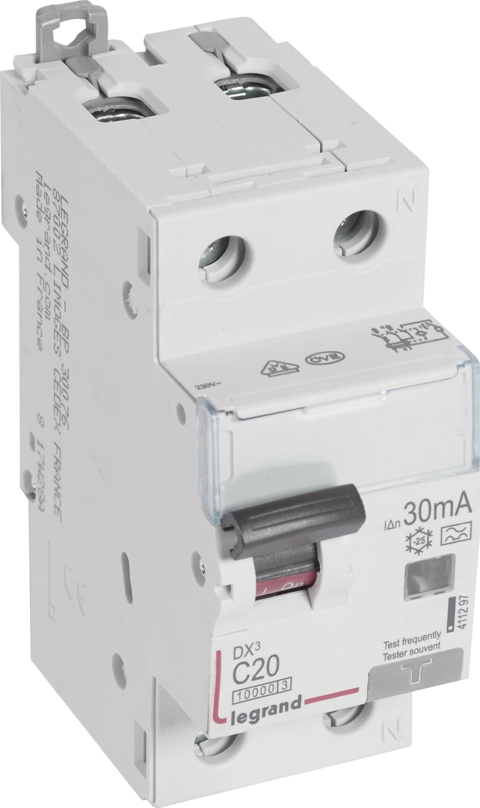 Legrand 411297 FI-Schutzschalter/Leitungsschutzschalter 20A 230 V/AC